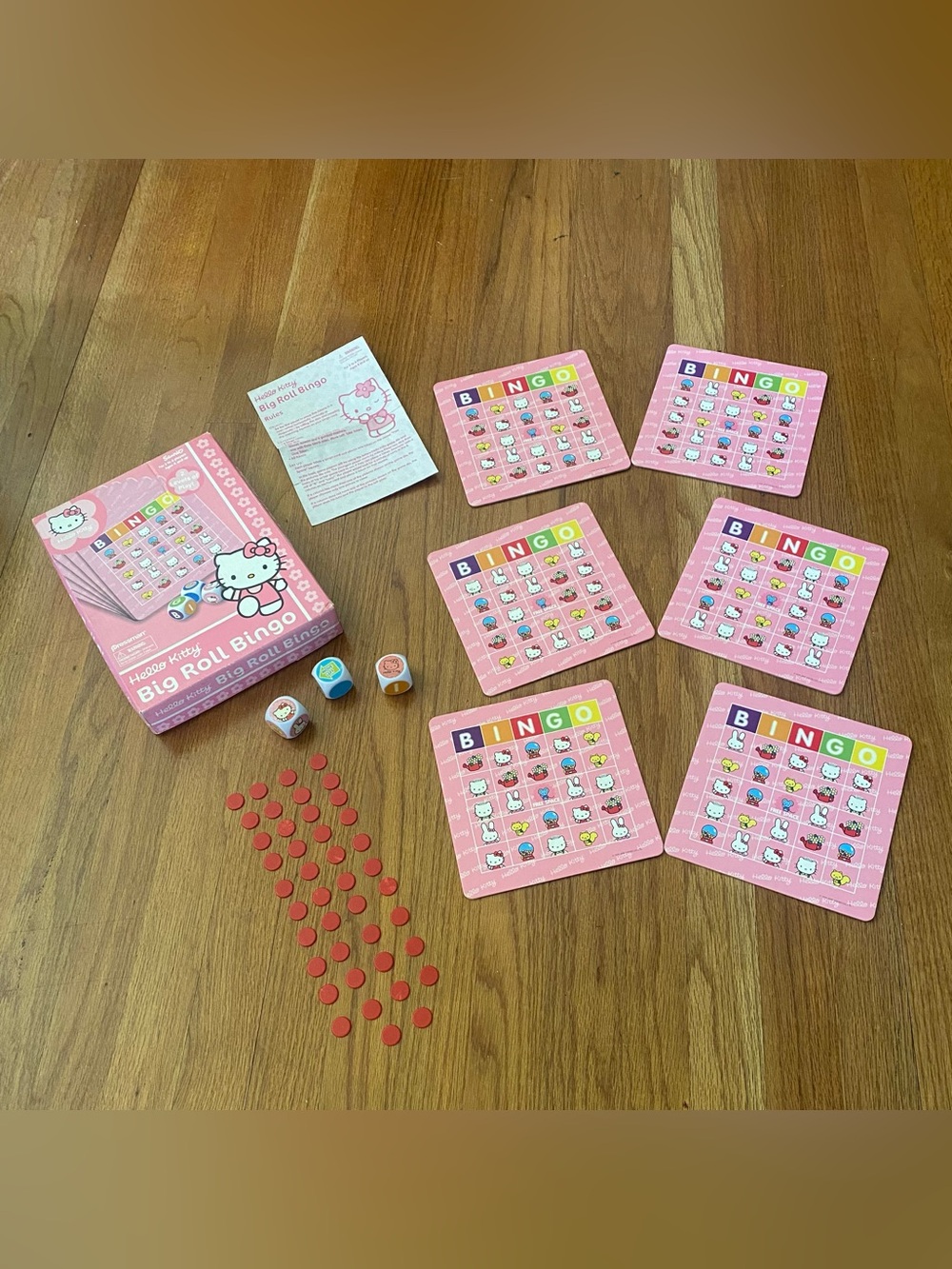 Sanrio Hello Kitty Pink Bingo Party Game Set